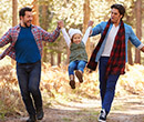 Family Hiking with child support by two parents